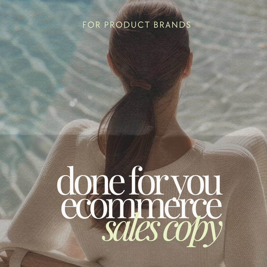 Done For You eCommerce Sales Copy: PLR & MRR Included!