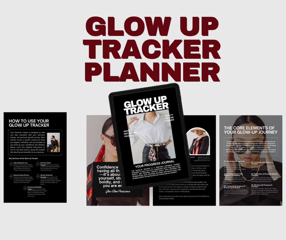 Glow Up Tracker Planner — Your Ultimate Self-Care & Success Companion