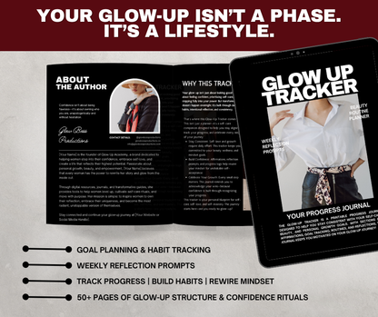 Glow Up Tracker Planner — Your Ultimate Self-Care & Success Companion