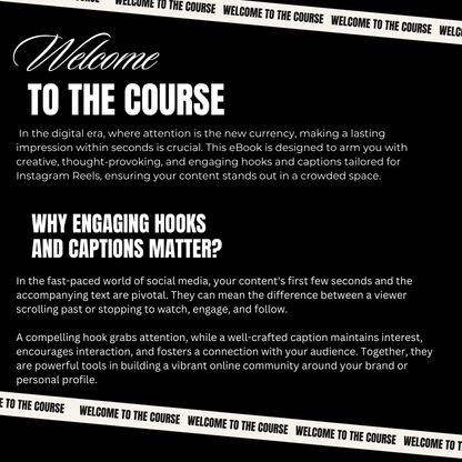 Reels, Hooks & Captions Ebook With MRR